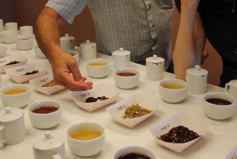 Judging underway in 2014 Spring Harvest Hot Tea Categories