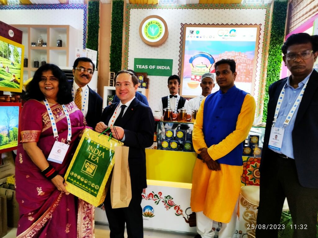 NEWS131-G20 Delegates Tea Board India pavilion Experience Zone
