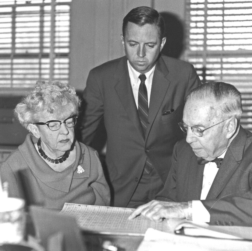 David C. Bigelow with his mother Ruth and father David Bigelow, Sr.