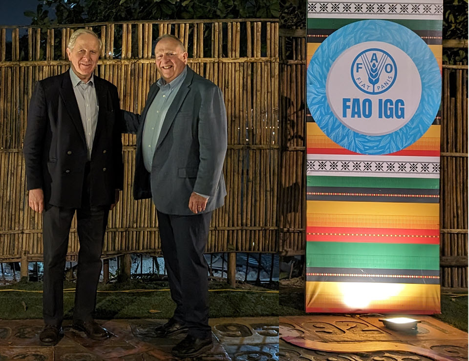 Ian Gibbs, International Tea Committee with Peter Goggi at UN FAO IGG Tea