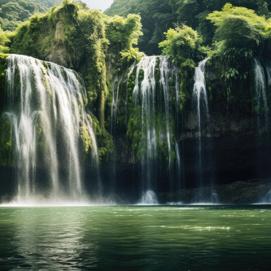 Jungle waterfalls at Kaziranga World Heritage Park